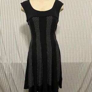 Connected Apparel Black and White Mini Dress